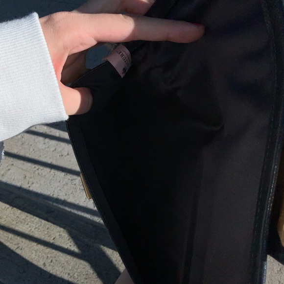 Vintage Y2K JUICY COUTURE Leather Steel Grey Flat Large Clutch Bag BRAND NEW - Picture 9 of 16